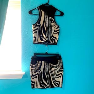 Black and Cream Marble set